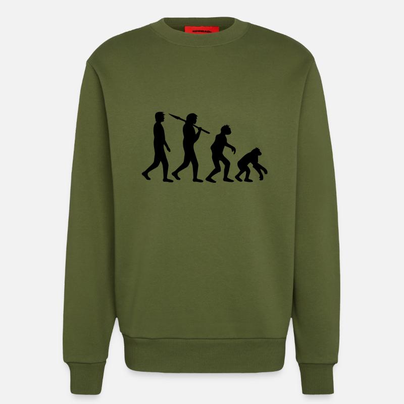 devolution - Sweat bio décontracté fabriqué en UE - MOSS GREEN