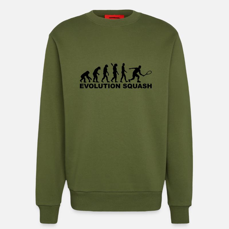 Evolution Squash - Sweatshirt - made by SPREAD  - MOSS GREEN