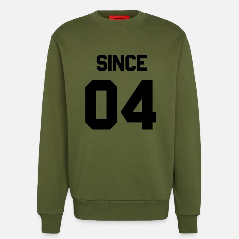 Together since 2004 Paarshirt - Sweatshirt - made by SPREAD  - MOSS GREEN