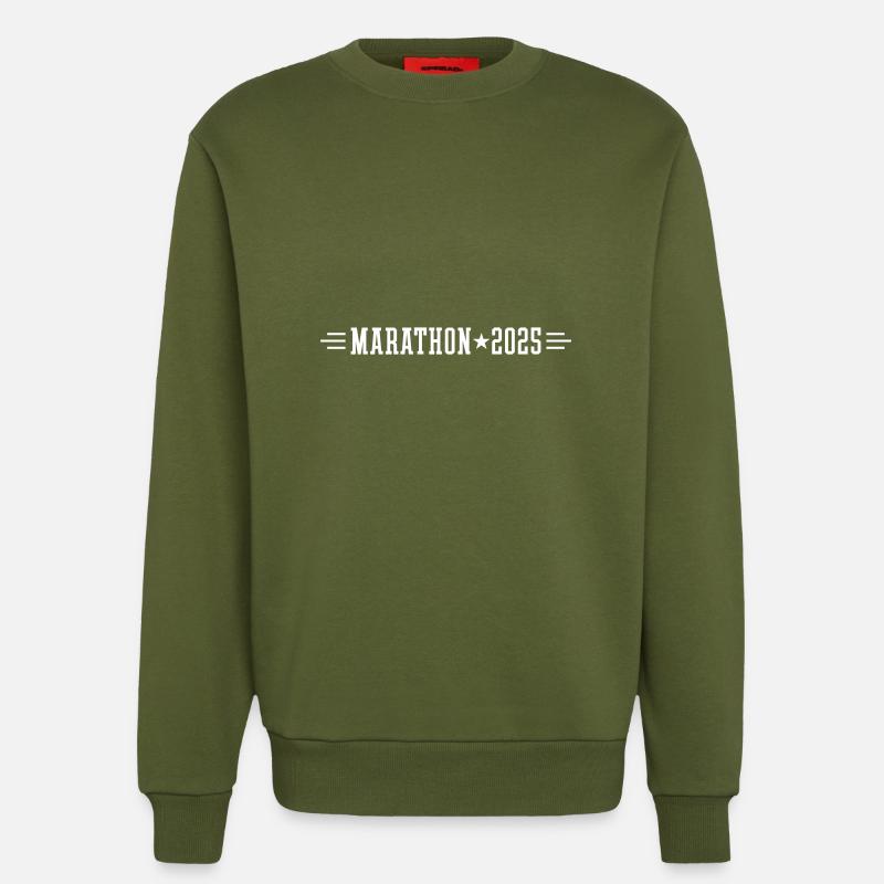 Marathon 2025 - Sweatshirt - made by SPREAD - MOSS GREEN
