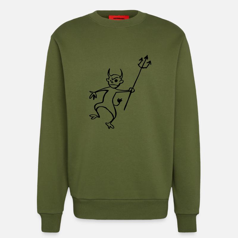 Teufel - Sweatshirt - made by SPREAD  - MOSS GREEN