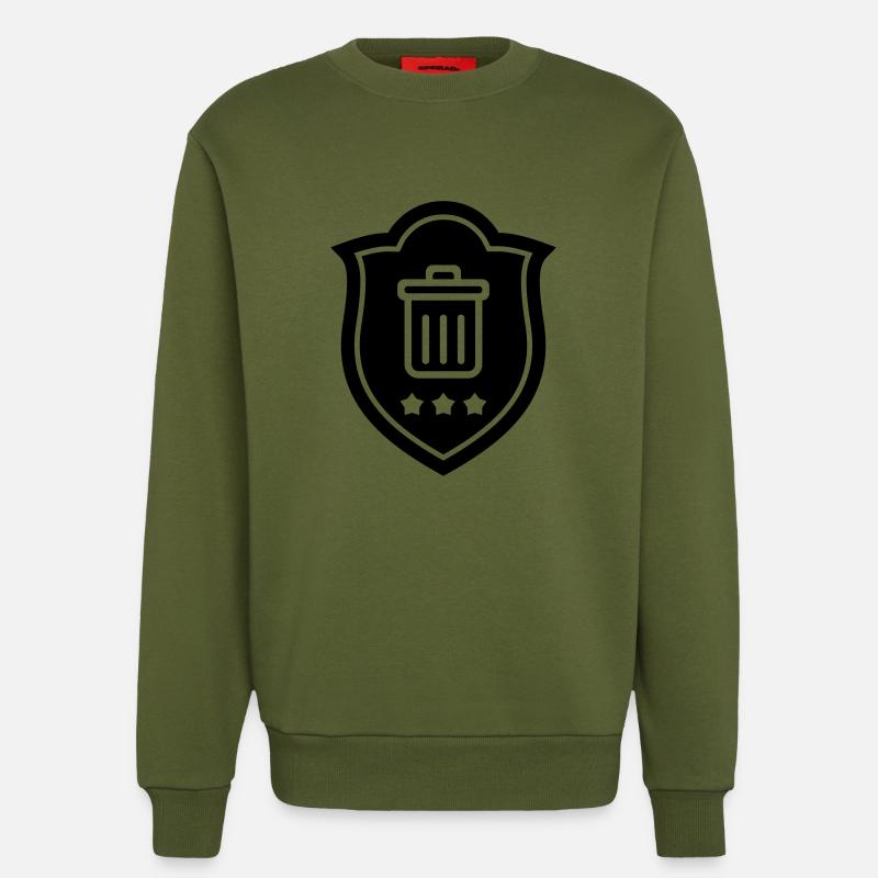 Müllmann / Müllarbeiter / Müllwerker / Müllabfuhr - Sweatshirt - made by SPREAD  - MOSS GREEN