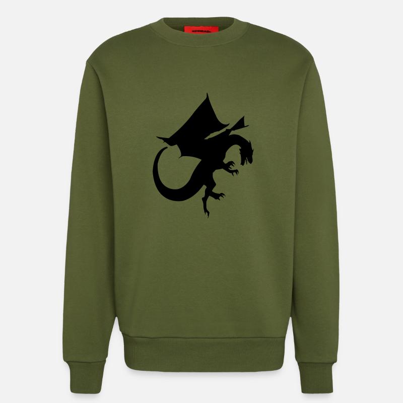 Drache - Sweatshirt - made by SPREAD  - MOSS GREEN