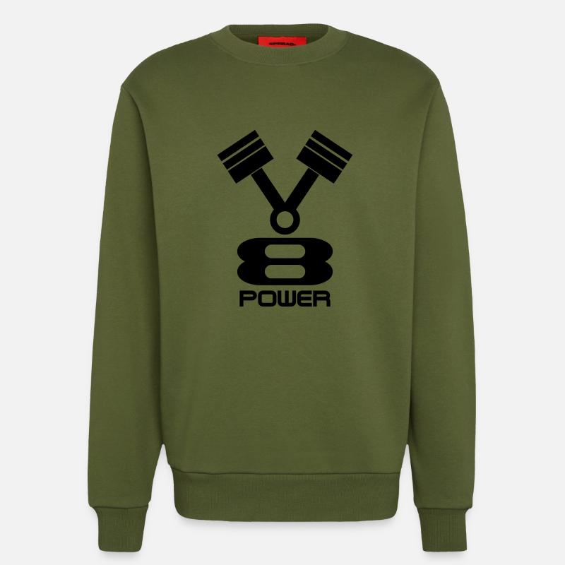 v8 - Sweatshirt - made by SPREAD  - MOSS GREEN