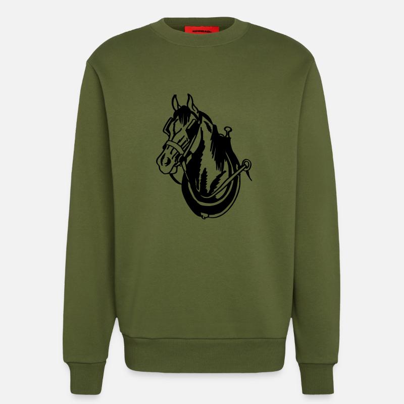 Zugpferd - Sweatshirt - made by SPREAD  - MOSS GREEN