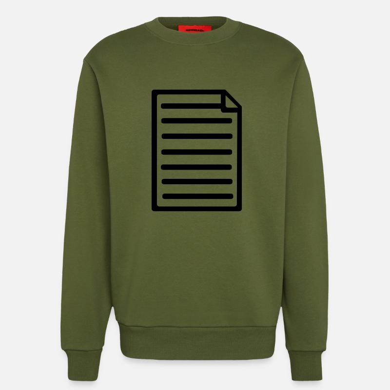 Papier - Sweatshirt - made by SPREAD  - MOSS GREEN