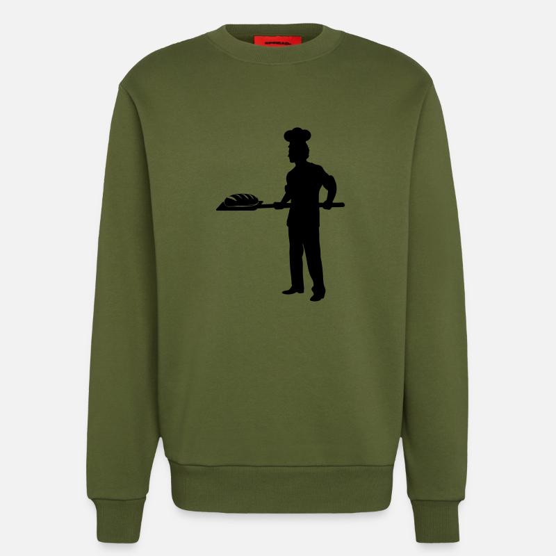Bäcker - Sweatshirt - made by SPREAD - MOSS GREEN