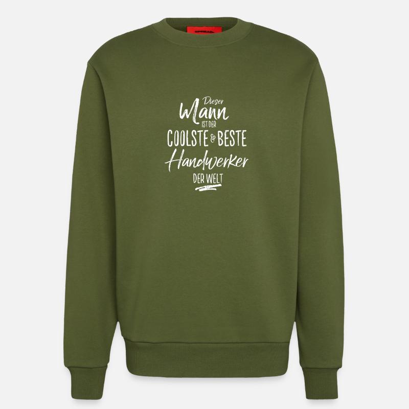 handwerker - Sweatshirt - made by SPREAD  - MOSS GREEN