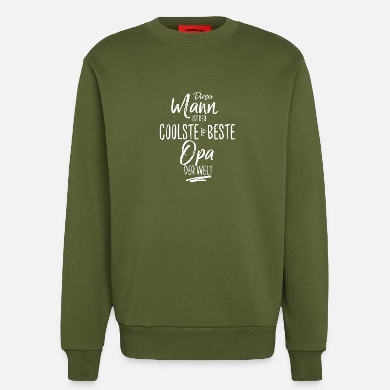 Opa - Sweatshirt - made by SPREAD  - MOSS GREEN
