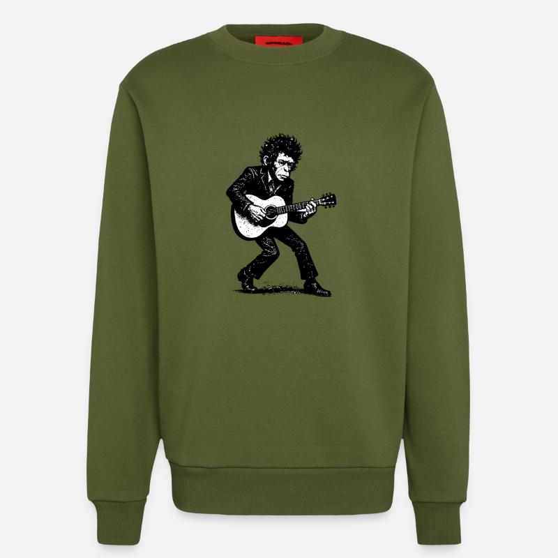 Singer Songwriter | The Monkey Dancer - Sweatshirt - made by SPREAD  - MOSS GREEN