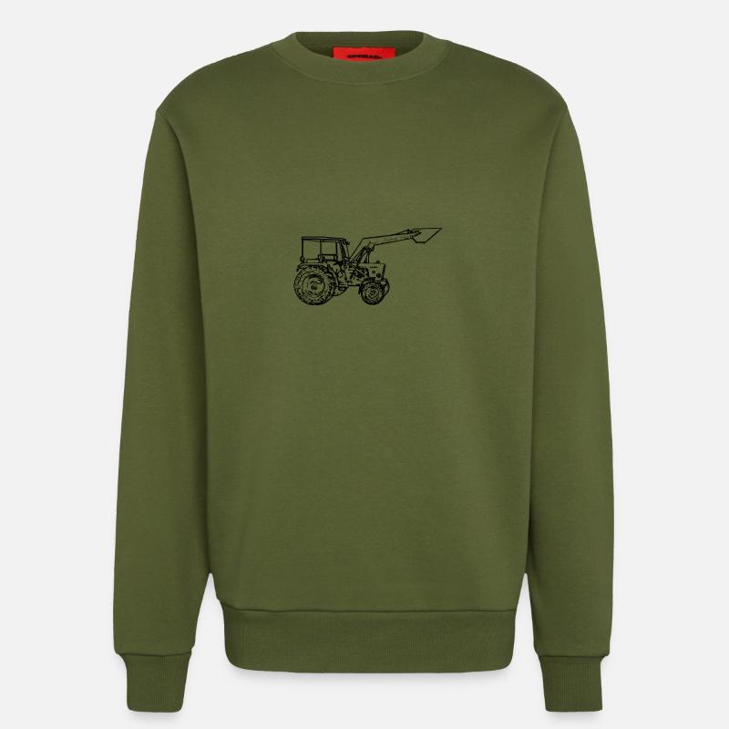 Traktor - Sweatshirt - made by SPREAD  - MOSS GREEN