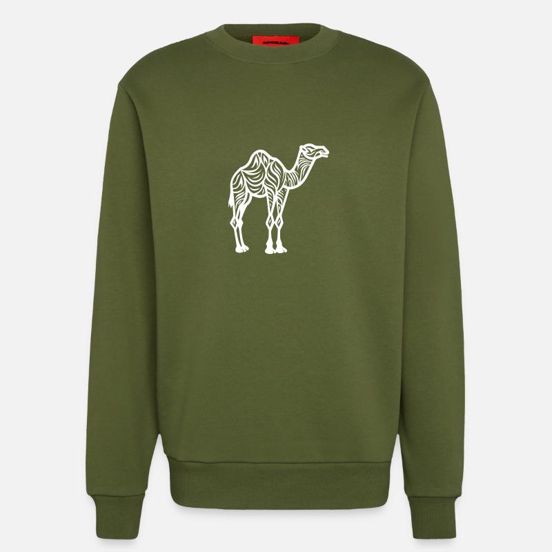 Kamel - Sweatshirt - made by SPREAD  - MOSS GREEN
