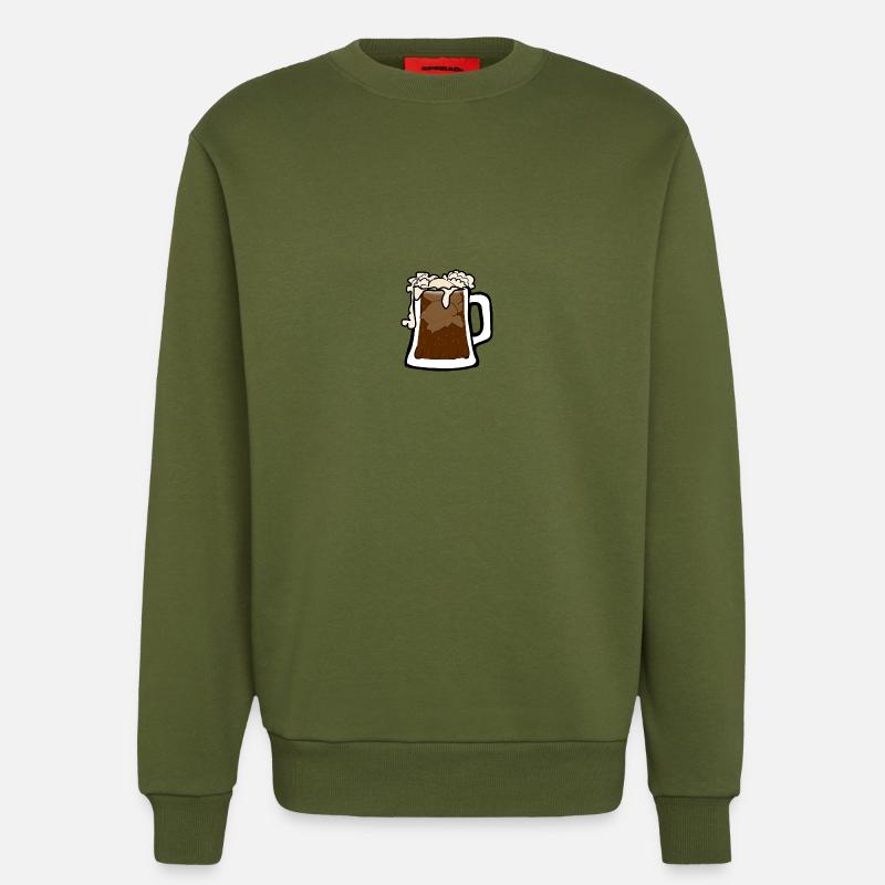 beer pitcher - Sweatshirt - made by SPREAD  - MOSS GREEN