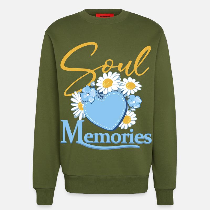 Seelen-Erinnerungen - Sweatshirt - made by SPREAD - MOSS GREEN