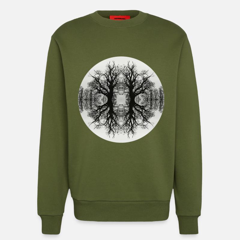 Tree - Sweatshirt - made by SPREAD  - MOSS GREEN