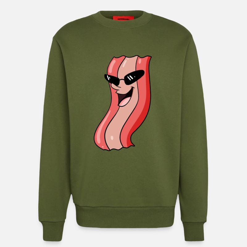 Bacon cool - Sweatshirt - made by SPREAD  - MOSS GREEN
