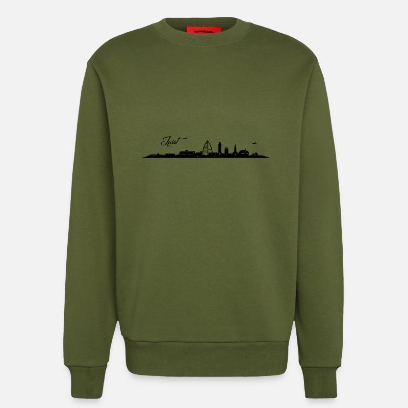 Juister Skyline - Sweatshirt - made by SPREAD  - MOSS GREEN