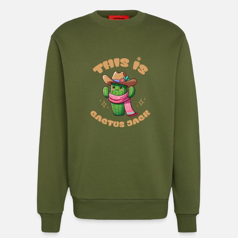 This is Cactus Jack - Sweatshirt - made by SPREAD - MOSS GREEN