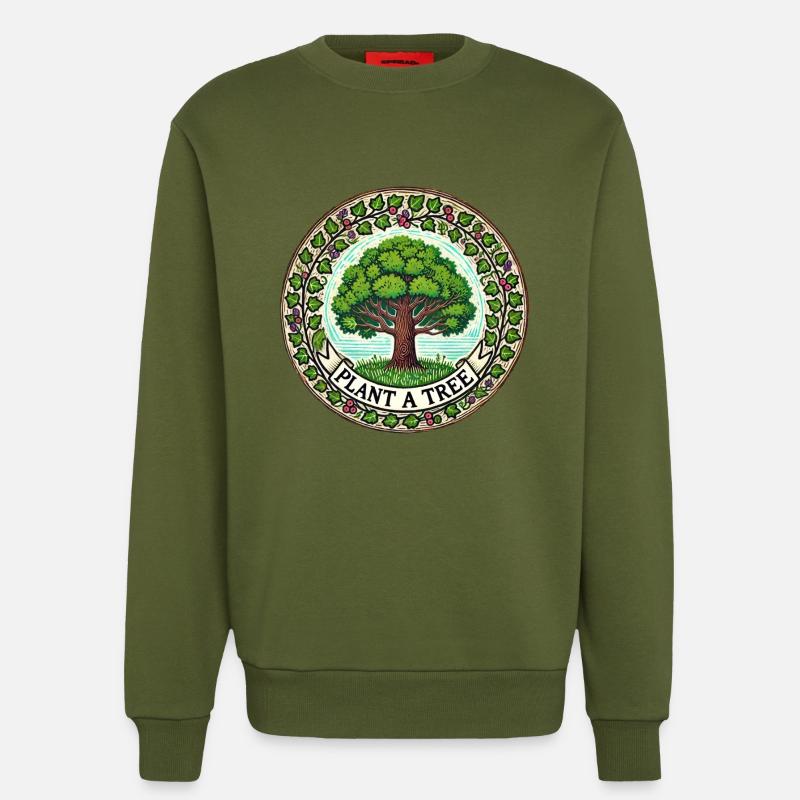 Pflanzen Sie einen Baum - Sweatshirt - made by SPREAD  - MOSS GREEN