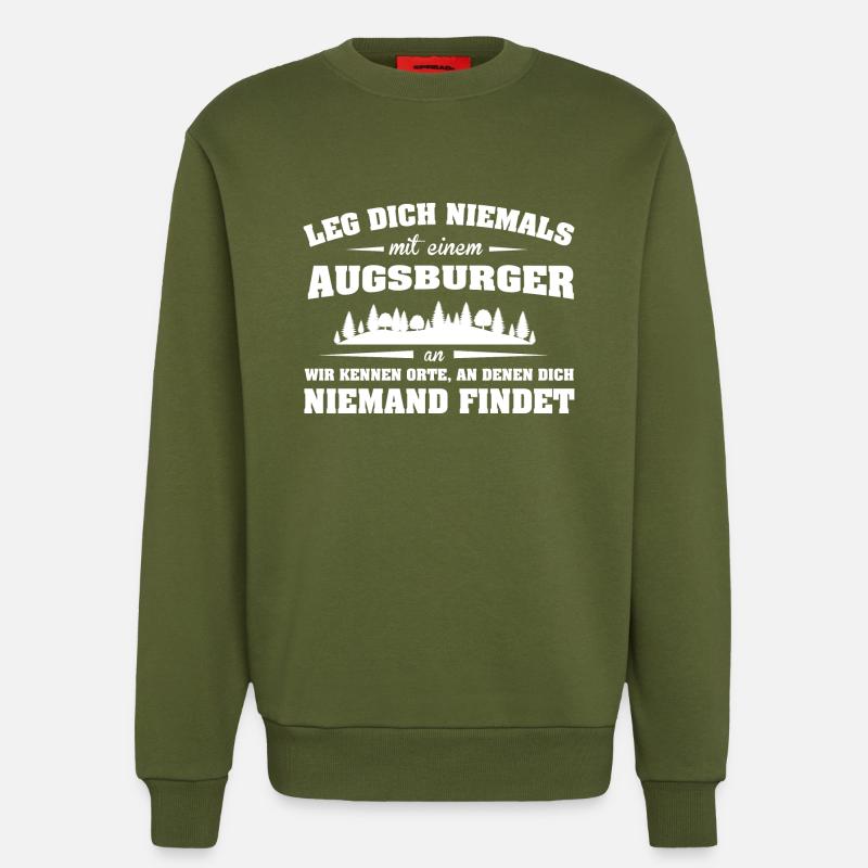 Städte Augsburger LDN - Sweatshirt - made by SPREAD  - MOSS GREEN