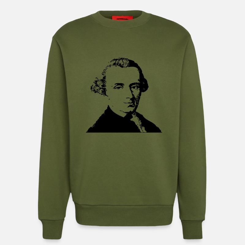 Immanuel Kant 2 - Sweatshirt - made by SPREAD  - MOSS GREEN