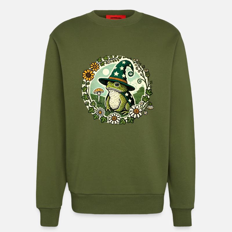 Toad Wizard - Sweatshirt - made by SPREAD  - MOSS GREEN