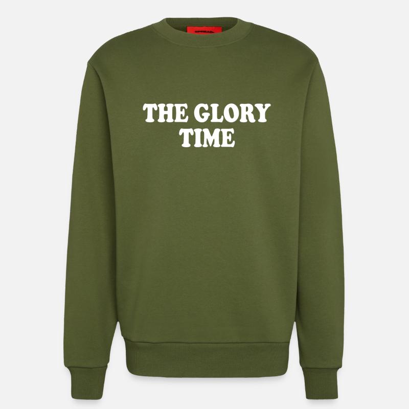 The glory time - Sweatshirt - made by SPREAD  - MOSS GREEN