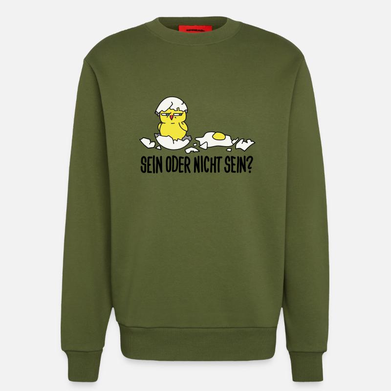 sein oder nicht sein - Sweatshirt - made by SPREAD  - MOSS GREEN