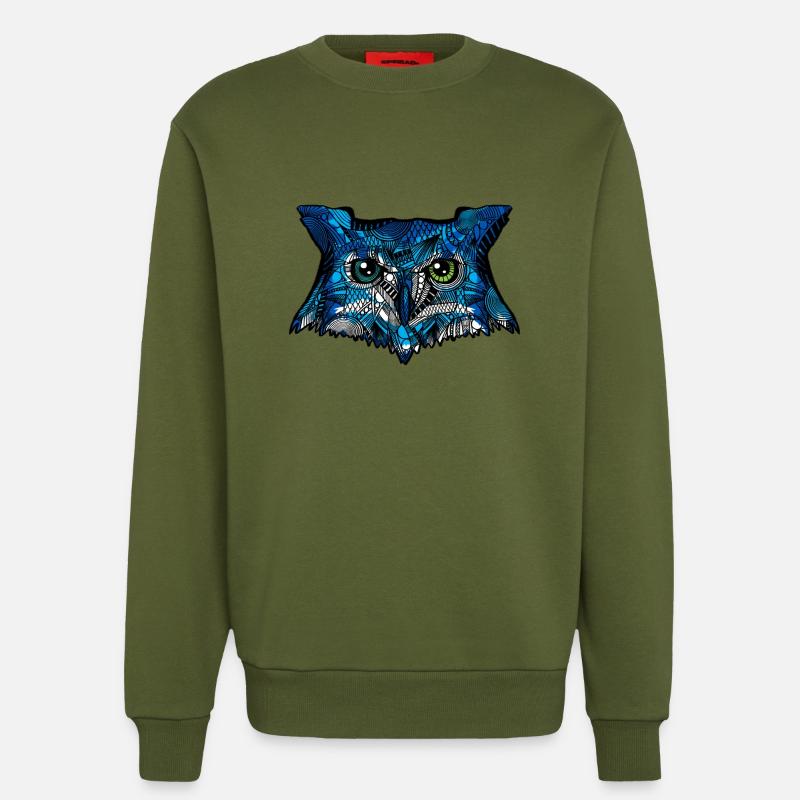 Eule - Sweatshirt - made by SPREAD  - MOSS GREEN
