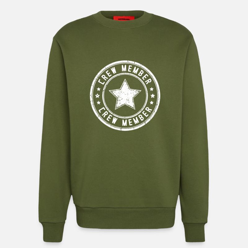 Crew Mitglied - Sweatshirt - made by SPREAD  - MOSS GREEN