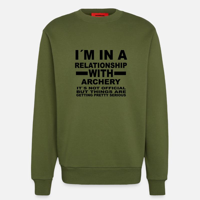 relation avec ARCHERY - Sweat bio décontracté fabriqué en UE - MOSS GREEN
