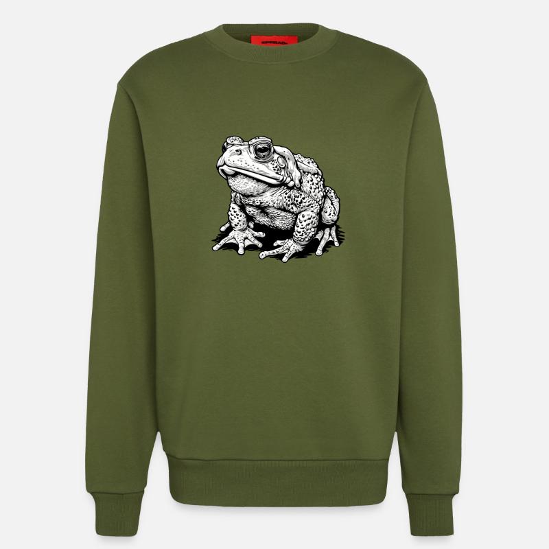 Toad Toads Toad - Sweatshirt - made by SPREAD  - MOSS GREEN