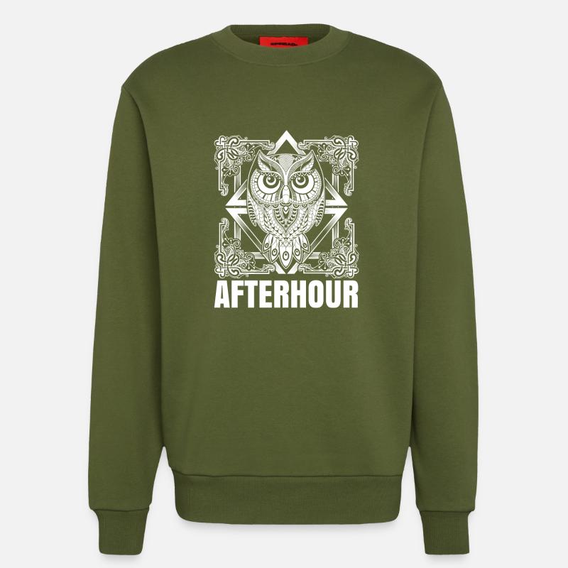 Afterhour - Sweatshirt - made by SPREAD  - MOSS GREEN