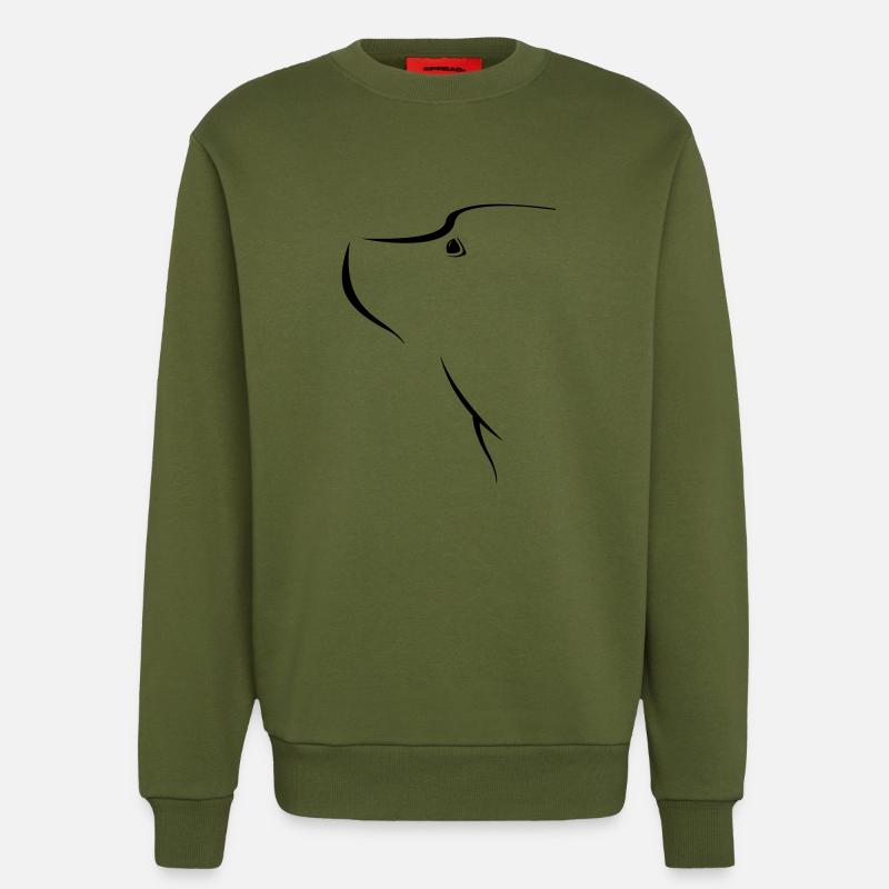 bone - Sweatshirt - made by SPREAD  - MOSS GREEN