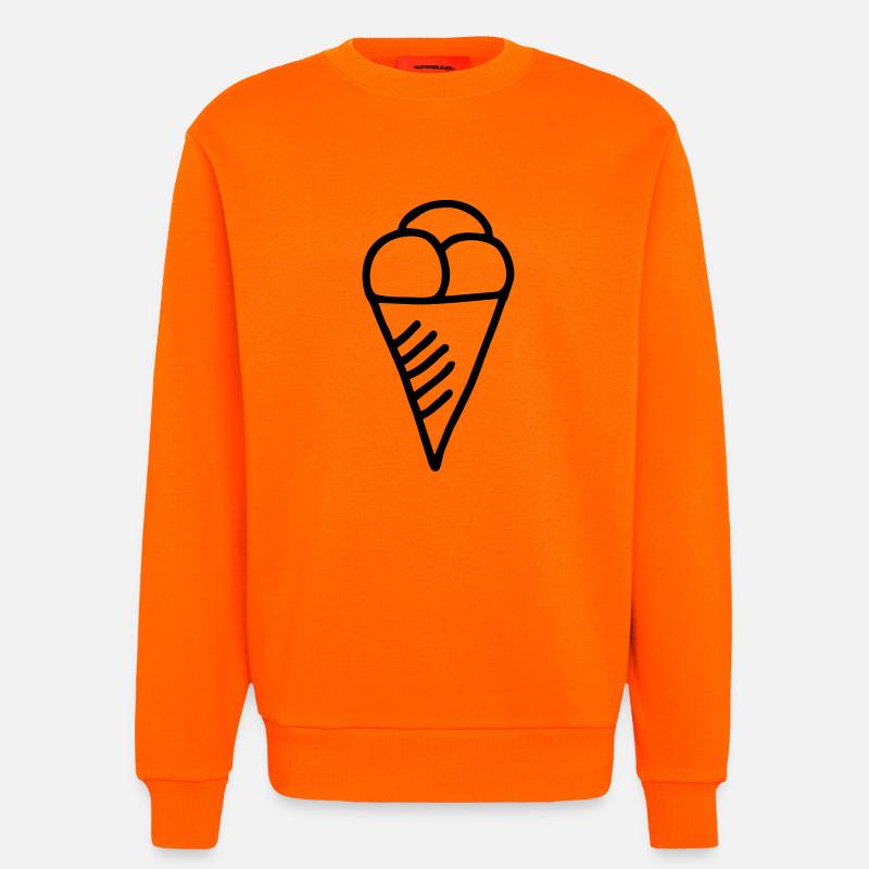 3 Kugeln Eis - Sweatshirt - made by SPREAD  - SUNSET ORANGE