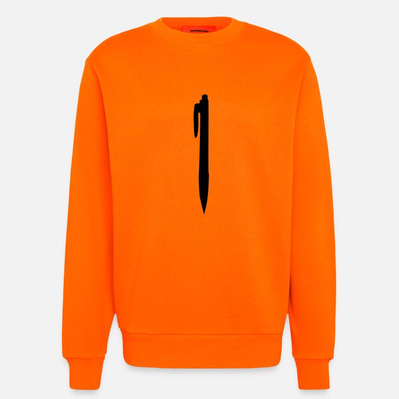 Stift - Kuli - Sweatshirt - made by SPREAD  - SUNSET ORANGE