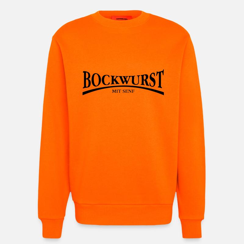 Bockwurst - Sweatshirt - made by SPREAD  - SUNSET ORANGE