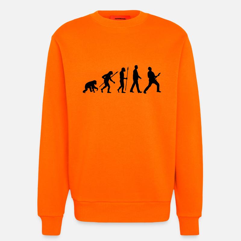 evolution_rocks_032012_a1c - Sweatshirt - made by SPREAD  - SUNSET ORANGE