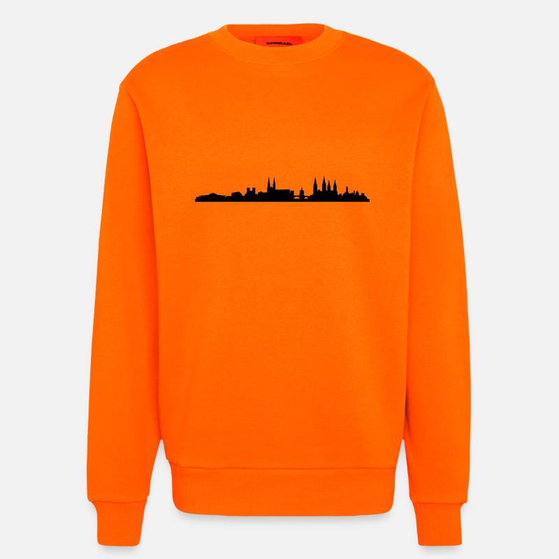 Skyline Bamberg - Sweatshirt - made by SPREAD  - SUNSET ORANGE