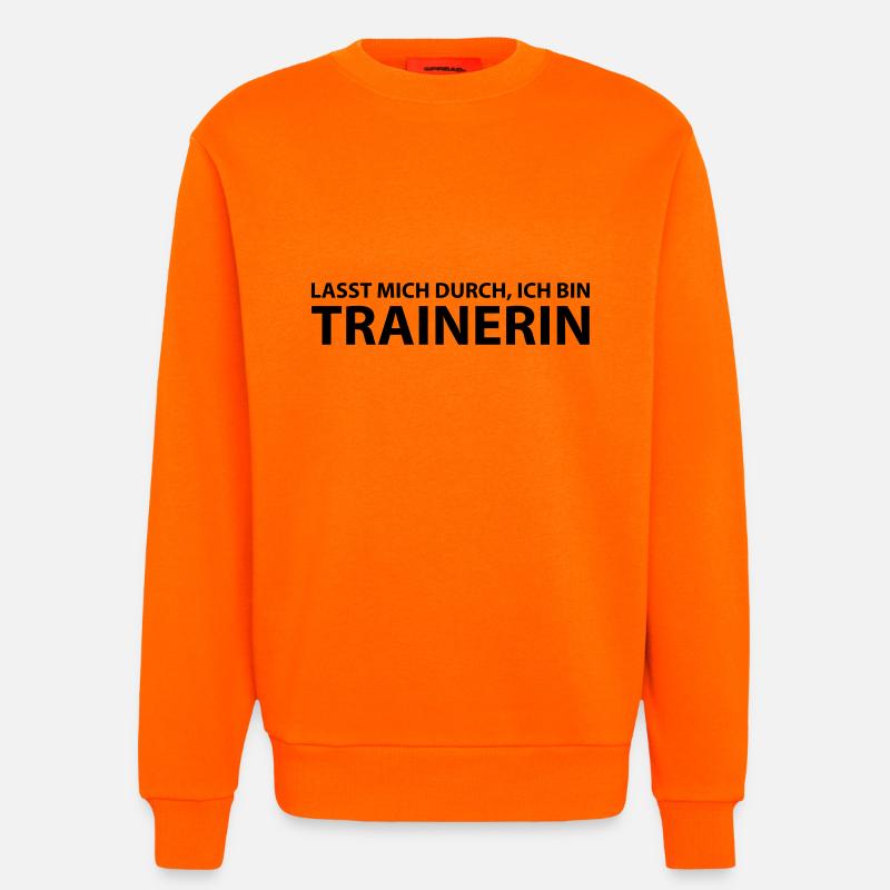 trainerin - Sweatshirt - made by SPREAD  - SUNSET ORANGE