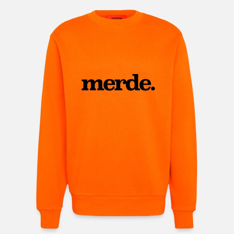 merde - Sweatshirt - made by SPREAD  - SUNSET ORANGE