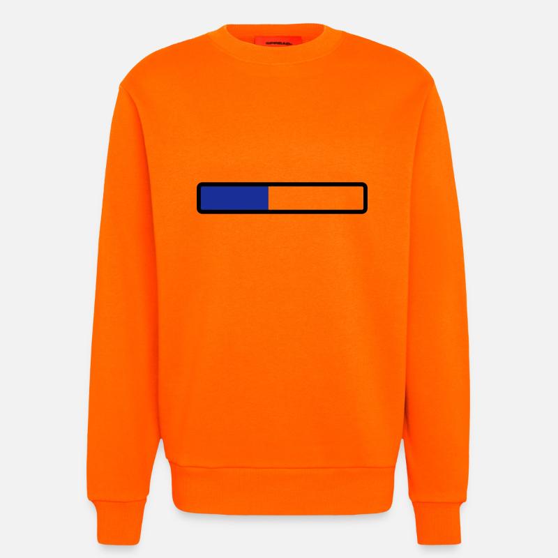 loading laden computer warten - Sweatshirt - made by SPREAD  - SUNSET ORANGE
