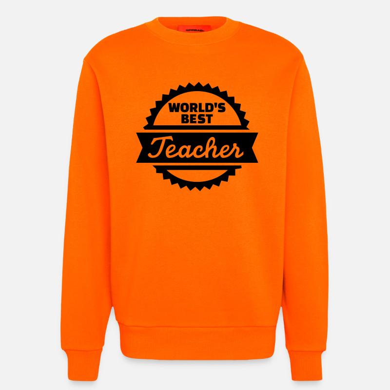 Lehrer - Sweatshirt - made by SPREAD  - SUNSET ORANGE
