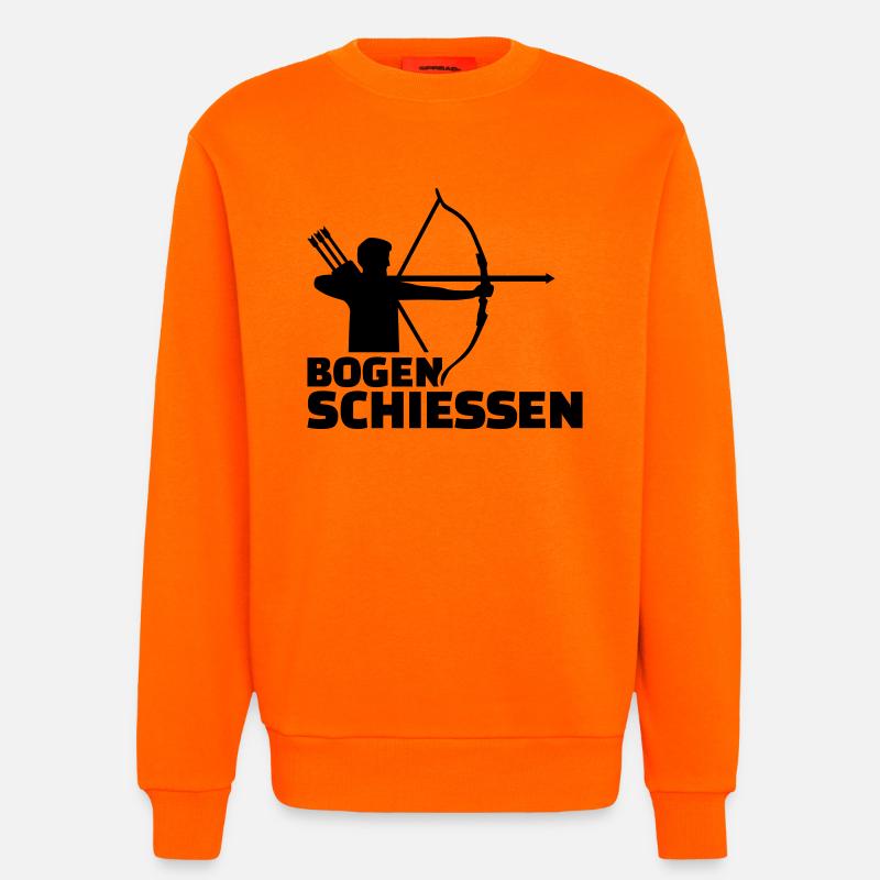 Bogenschießen - Sweatshirt - made by SPREAD - SUNSET ORANGE