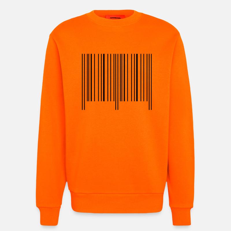 strichcode - Sweatshirt - made by SPREAD  - SUNSET ORANGE