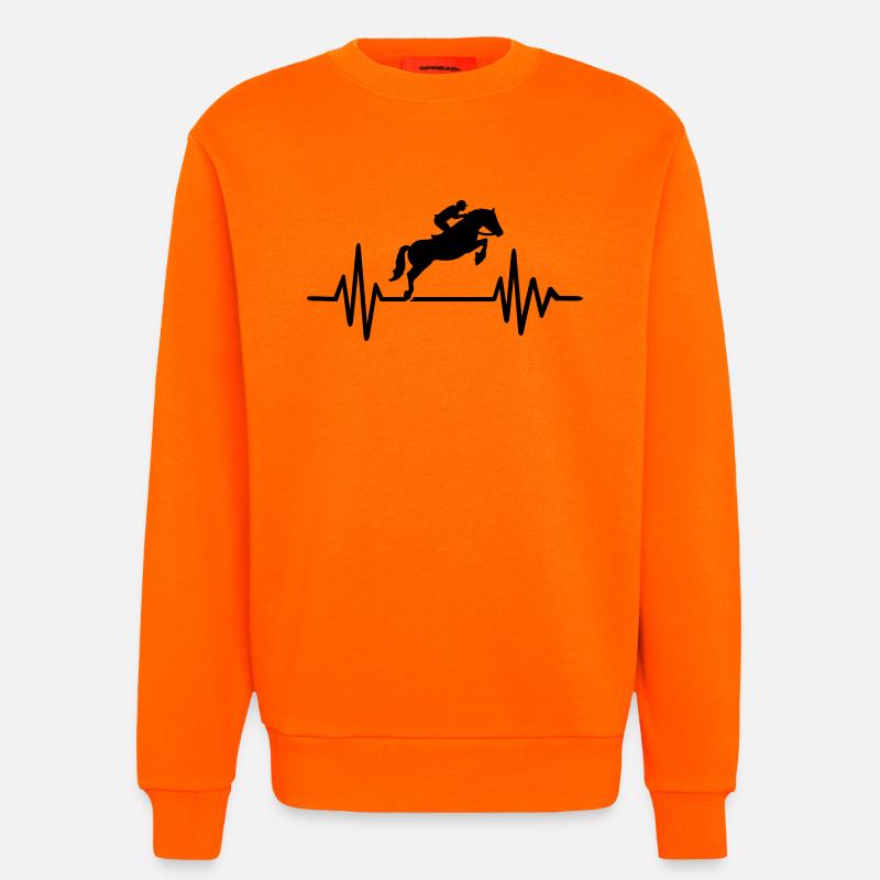 Springreiten - Sweatshirt - made by SPREAD  - SUNSET ORANGE