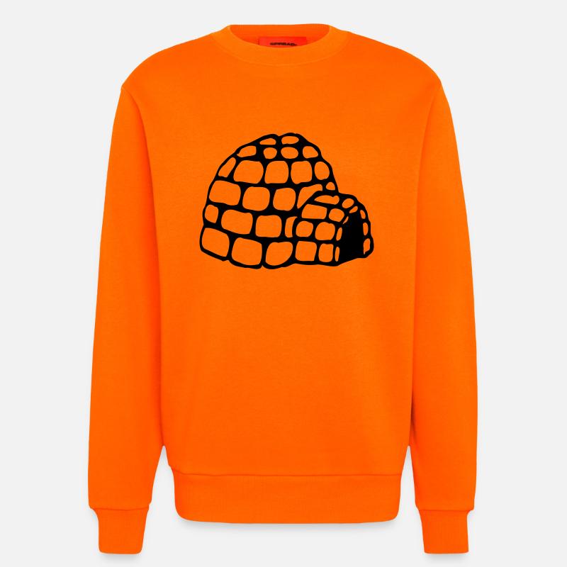 Iglu - Sweatshirt - made by SPREAD  - SUNSET ORANGE