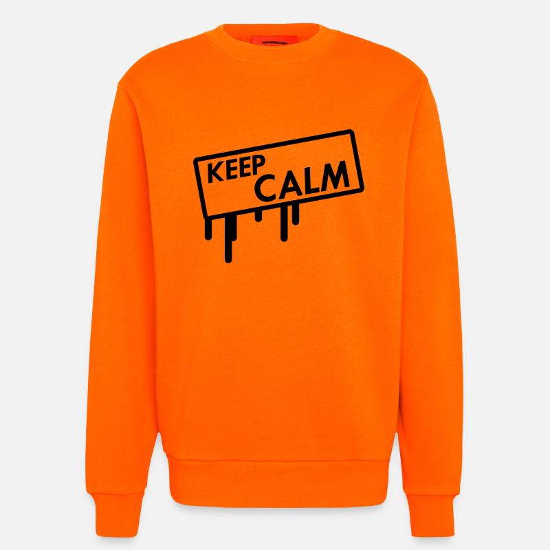 keep calm - Sweatshirt - made by SPREAD  - SUNSET ORANGE