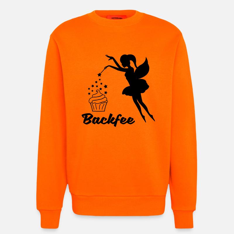 backfee_001 - Sweat bio décontracté fabriqué en UE - SUNSET ORANGE