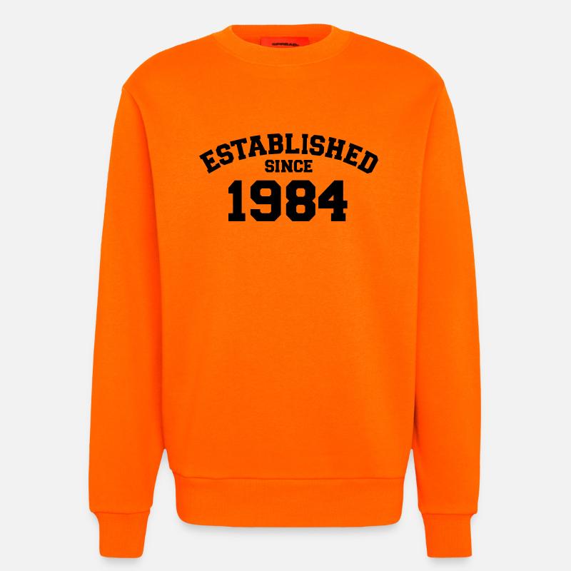 1984 - Sweatshirt - made by SPREAD  - SUNSET ORANGE